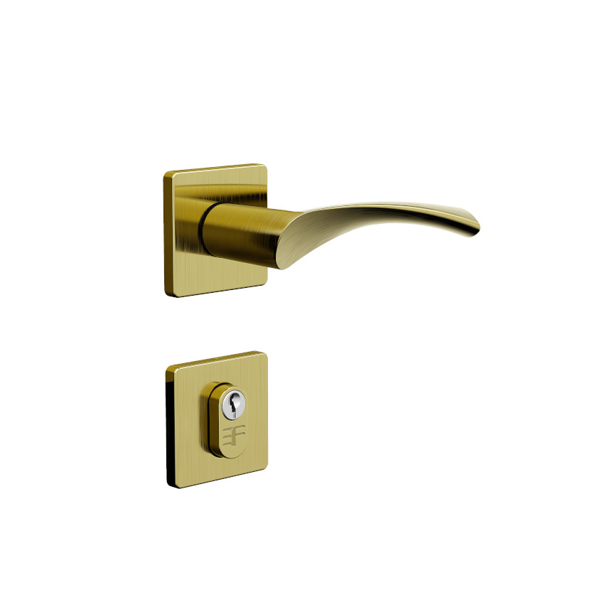 Produtos 3F - Roseta Quadrada Inox - FechadurasPortas de